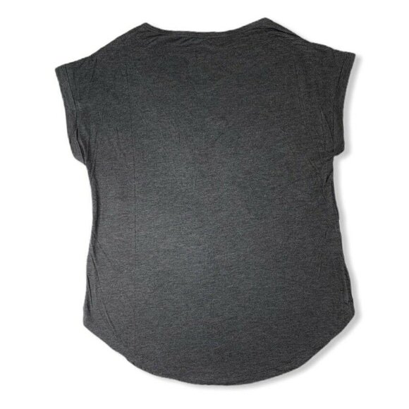 NFL Team Apparel V-Neck Short Sleeve Women's Tee-Shirt Dark Gray Size XL - Picture 4 of 10
